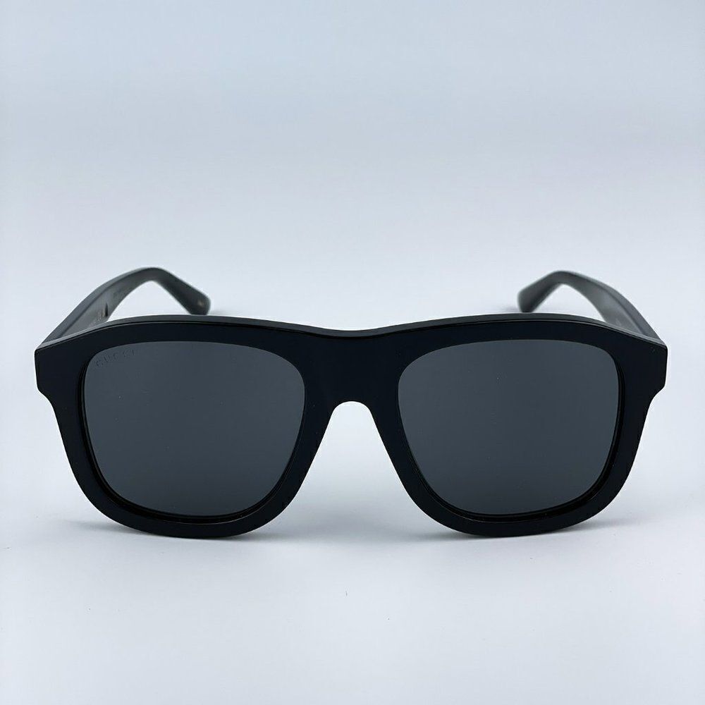 SALE! NEW Gucci GG1316S 001 Black Grey Square Unisex Sunglasses - Picture 4 of 11
